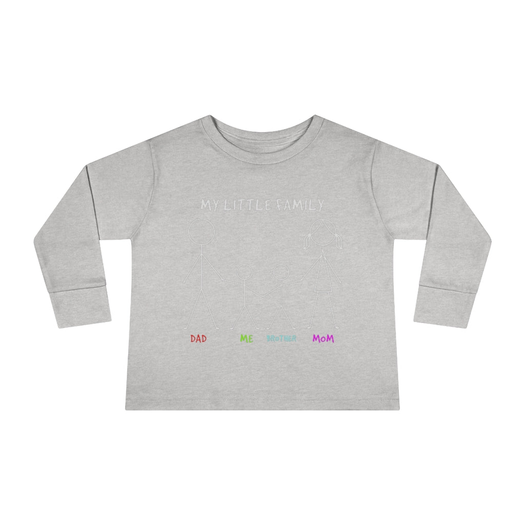 My Little Family Toddler Long Sleeve Tee