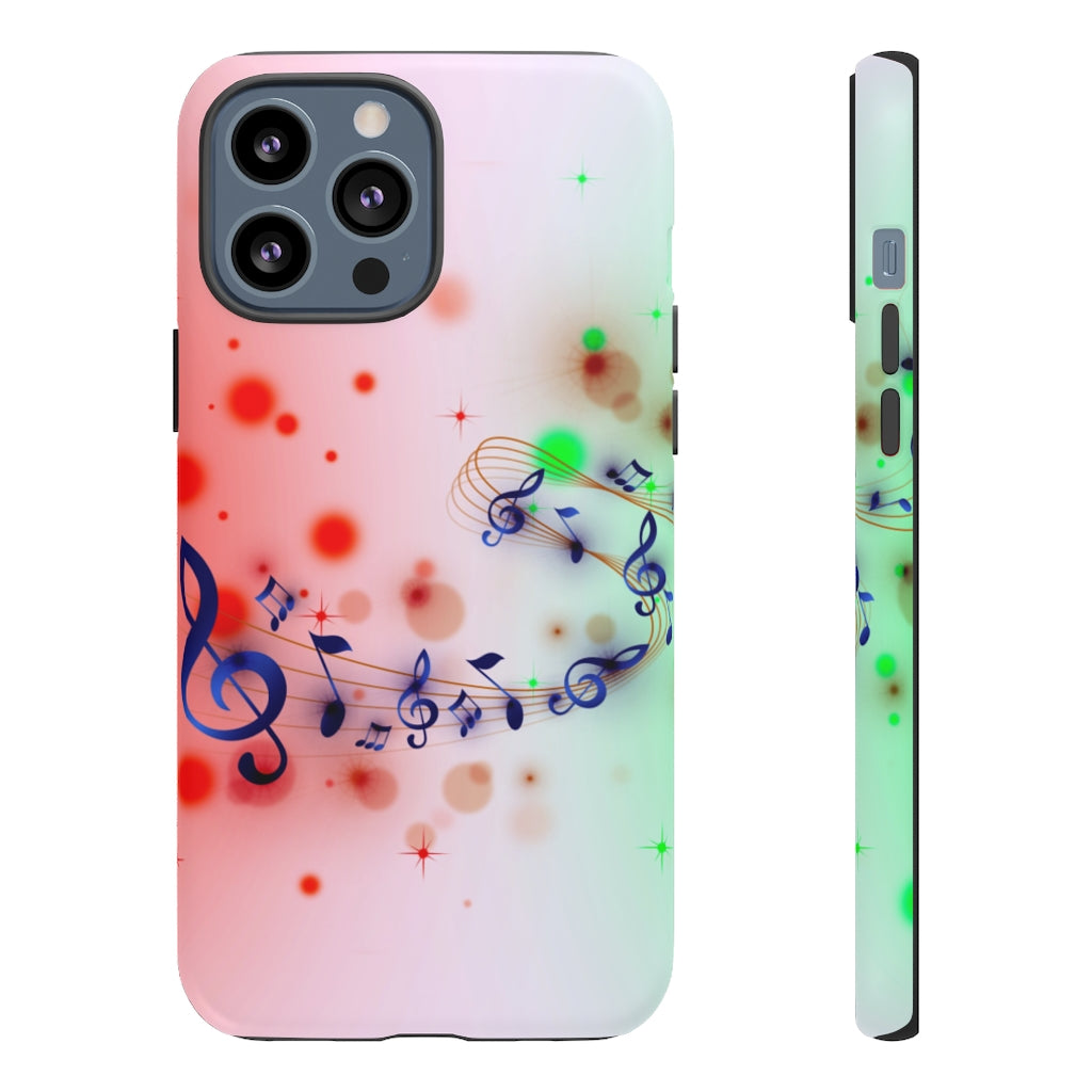 Purple Notes Music iPhone Tough Cases