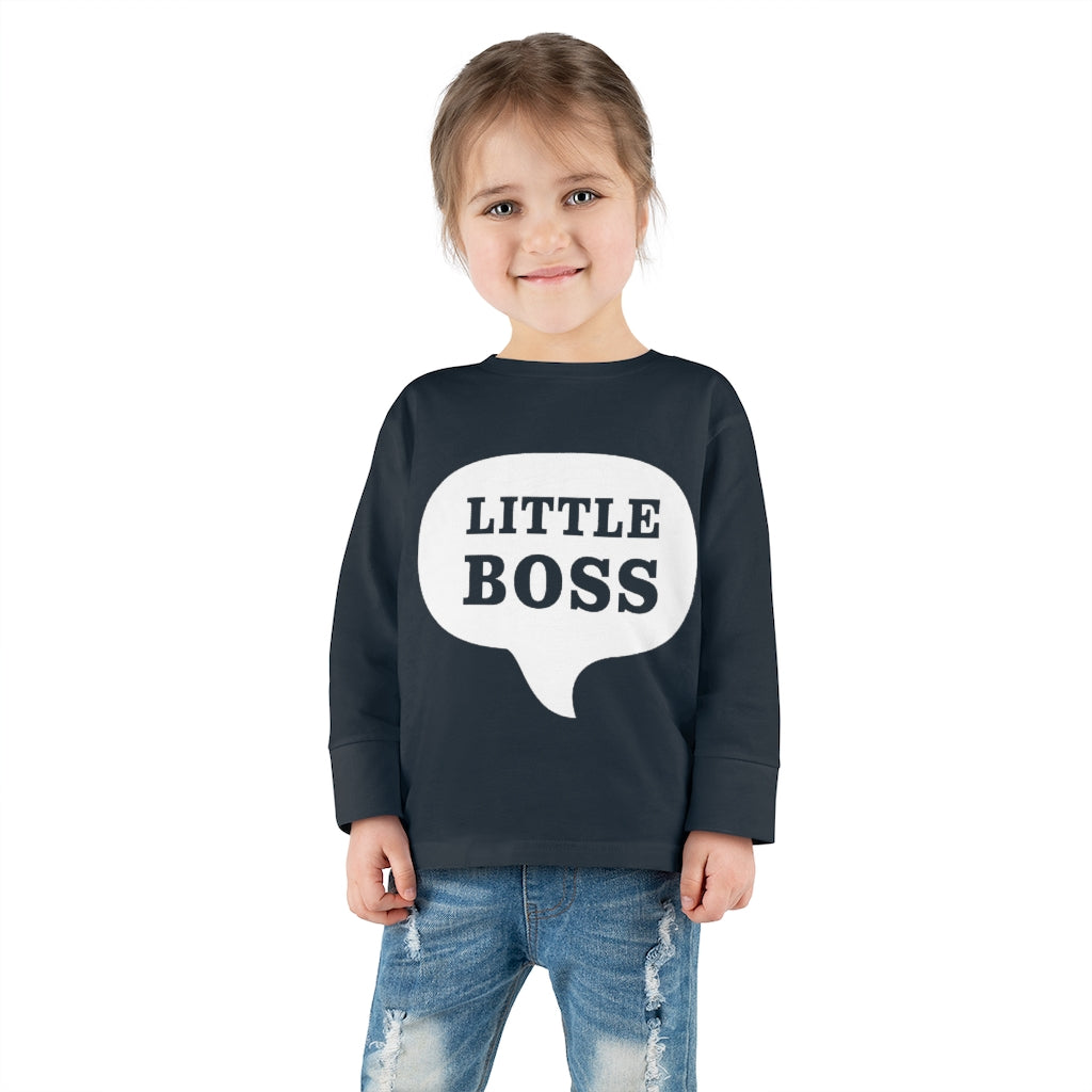 Little Boss Toddler Long Sleeve Tee