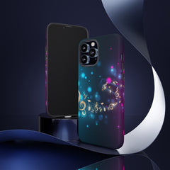 Golden Notes Music iPhone Tough Cases