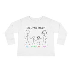 My Little Family Toddler Long Sleeve Tee