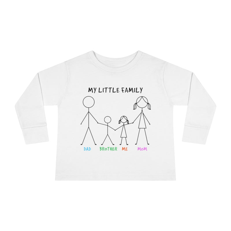 My Little Family Toddler Long Sleeve Tee