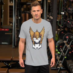 Funny Viking Face Short-Sleeve Unisex T-Shirt