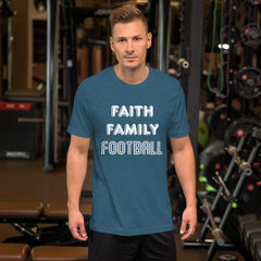 Faith Family Football Short-Sleeve Unisex T-Shirt