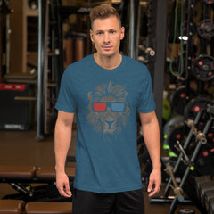 Cool Lion Face Short-Sleeve Unisex T-Shirt