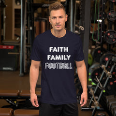 Faith Family Football Short-Sleeve Unisex T-Shirt