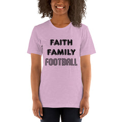 Faith Family Football Short-Sleeve Women T-Shirt