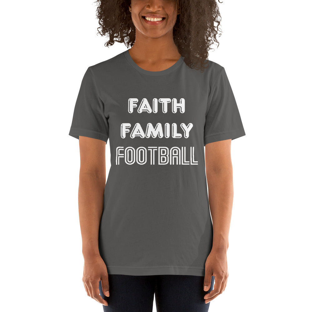 Faith Family Football Short-Sleeve Women T-Shirt