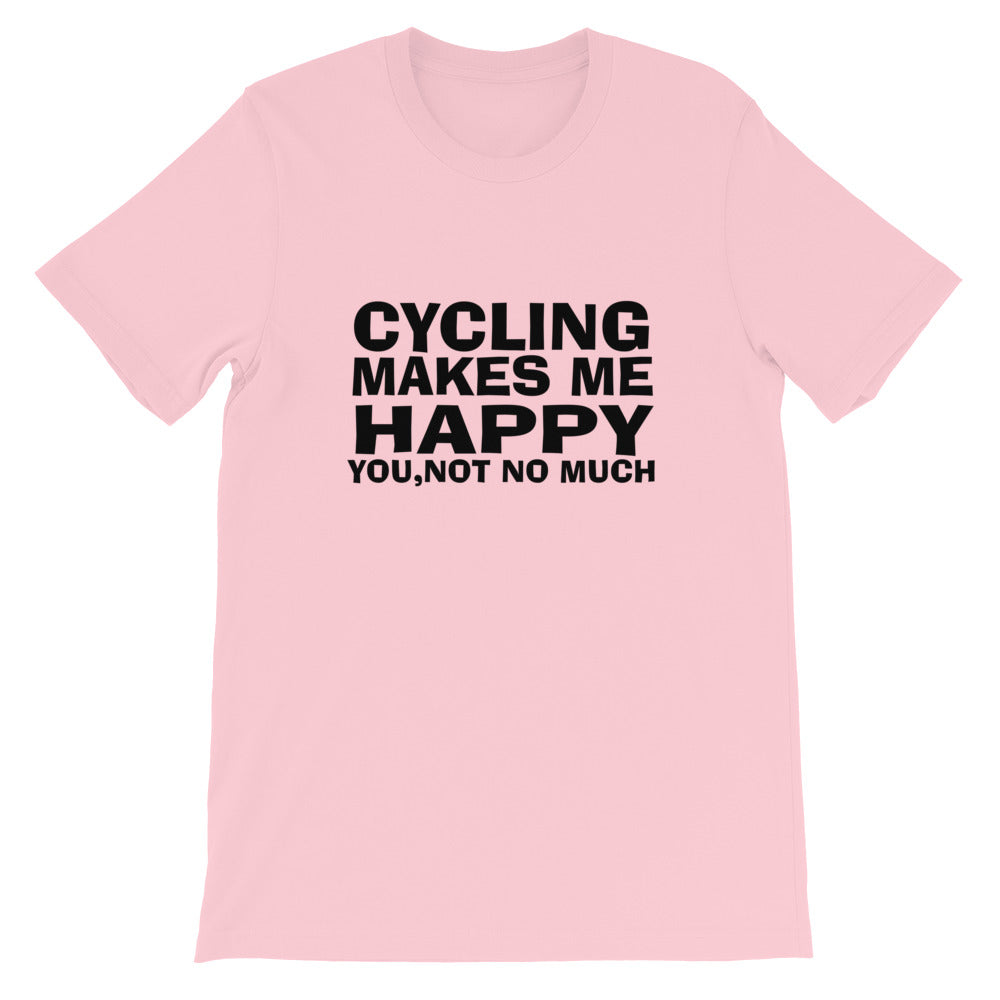 Cycling Makes Me Happy Short-Sleeve Women T-Shirt