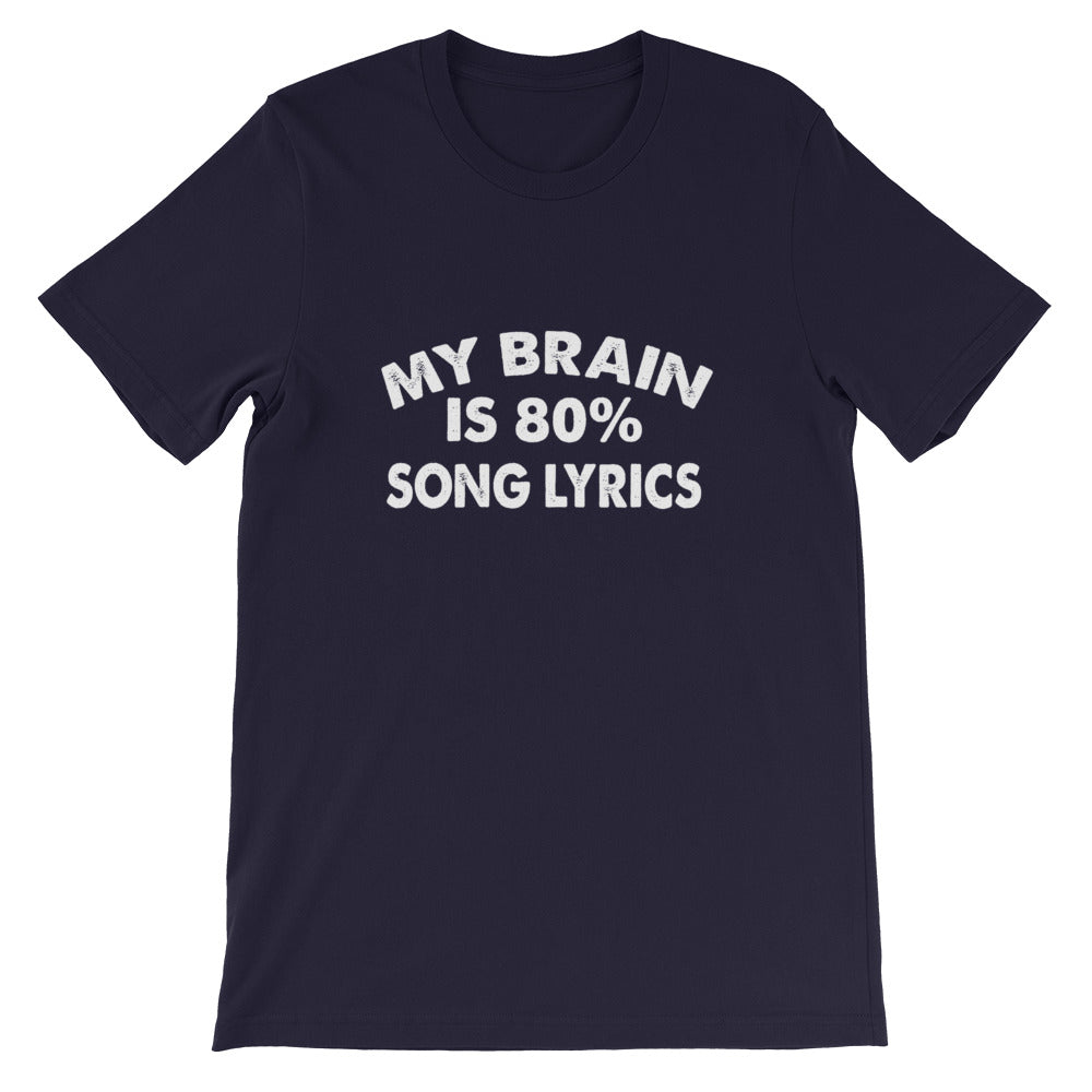 80% Song Lyrics Short-Sleeve Unisex T-Shirt