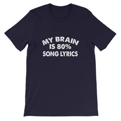 80% Song Lyrics Short-Sleeve Unisex T-Shirt