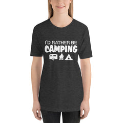 I'd Rather Be Camping Short-Sleeve Women T-Shirt
