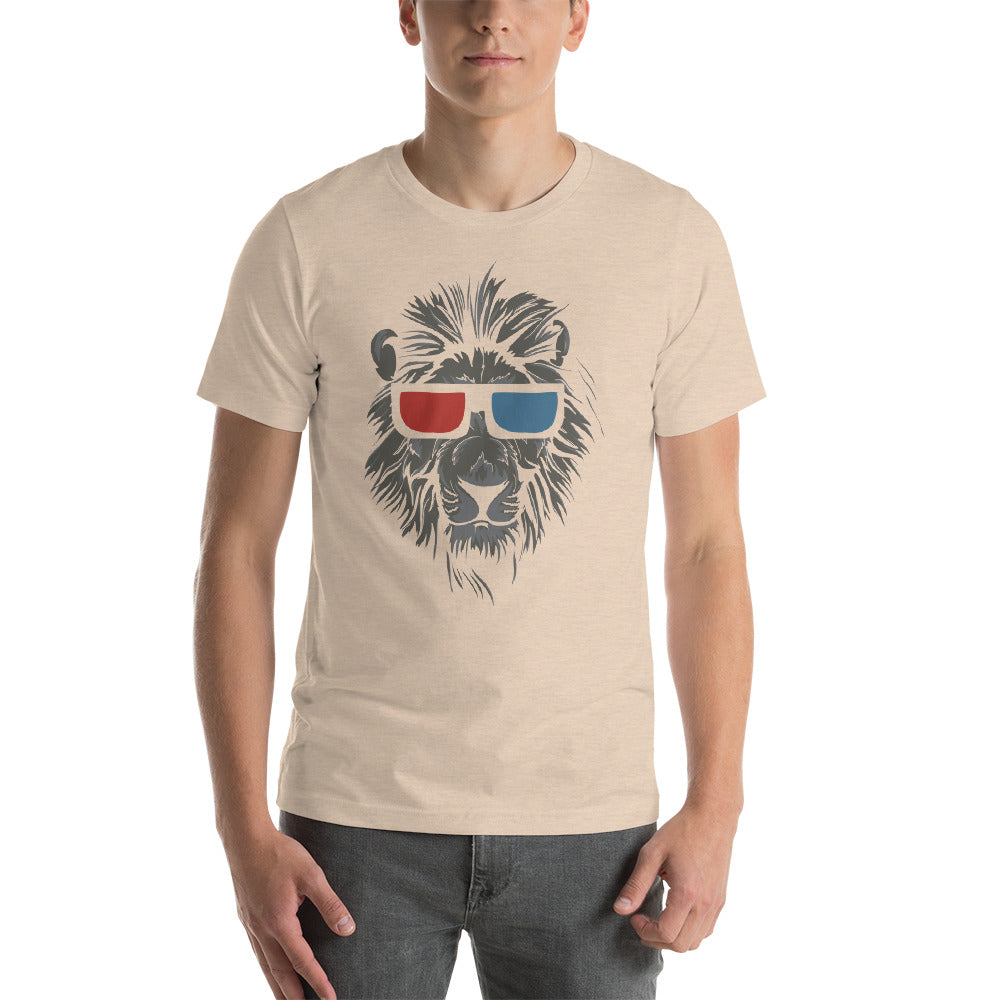Cool Lion Head Short-Sleeve Unisex T-Shirt