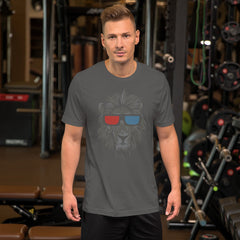 Cool Lion Face Short-Sleeve Unisex T-Shirt