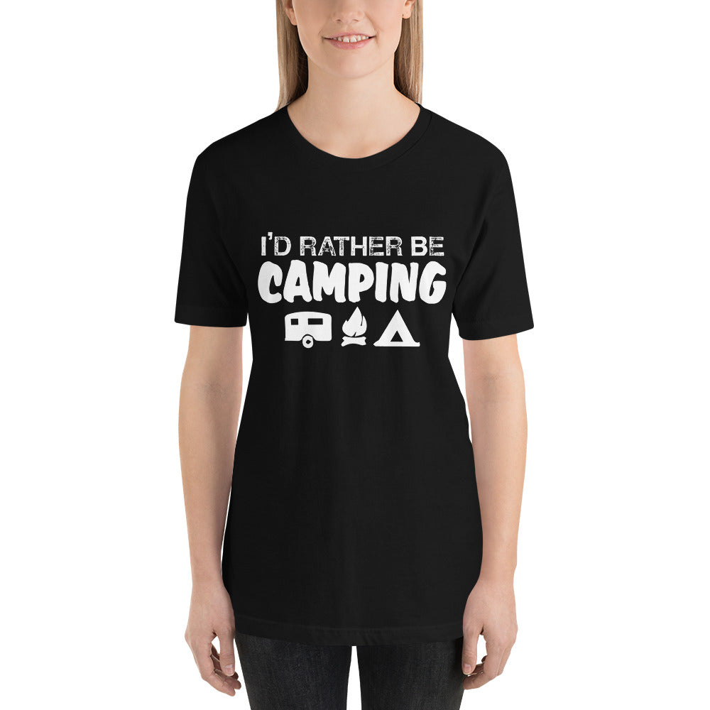 I'd Rather Be Camping Short-Sleeve Women T-Shirt