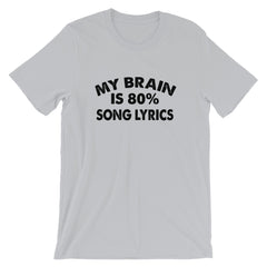 80% Song Lyrics Short-Sleeve Unisex T-Shirt