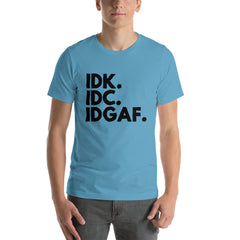 I Don't Care Short-Sleeve Unisex T-Shirt