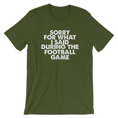 Football Sorry Short-Sleeve Unisex T-Shirt