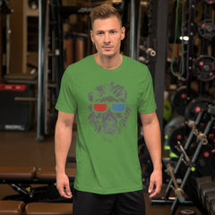 Cool Lion Face Short-Sleeve Unisex T-Shirt