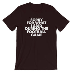 Football Sorry Short-Sleeve Unisex T-Shirt