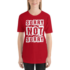 Sorry Not Sorry Short-Sleeve Women T-Shirt