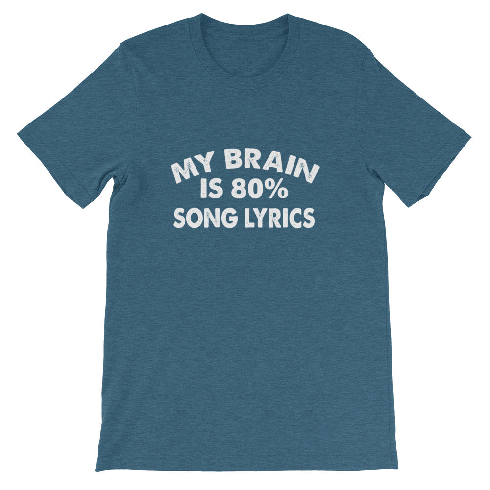 80% Song Lyrics Short-Sleeve Unisex T-Shirt