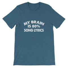 80% Song Lyrics Short-Sleeve Unisex T-Shirt