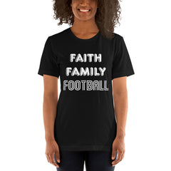Faith Family Football Short-Sleeve Women T-Shirt
