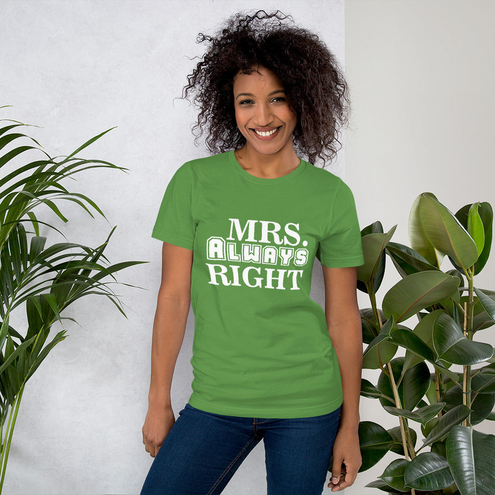 Mrs. Always Right Short-Sleeve Women T-Shirt