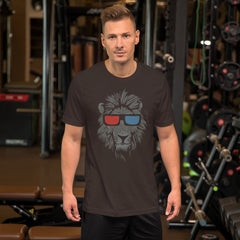 Cool Lion Face Short-Sleeve Unisex T-Shirt