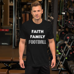 Faith Family Football Short-Sleeve Unisex T-Shirt