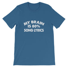 80% Song Lyrics Short-Sleeve Unisex T-Shirt