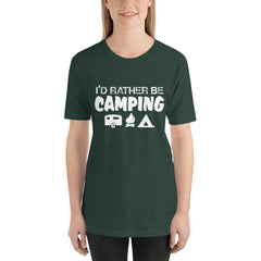 I'd Rather Be Camping Short-Sleeve Women T-Shirt