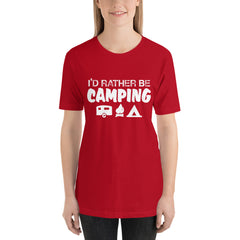 I'd Rather Be Camping Short-Sleeve Women T-Shirt