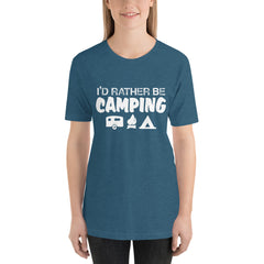 I'd Rather Be Camping Short-Sleeve Women T-Shirt