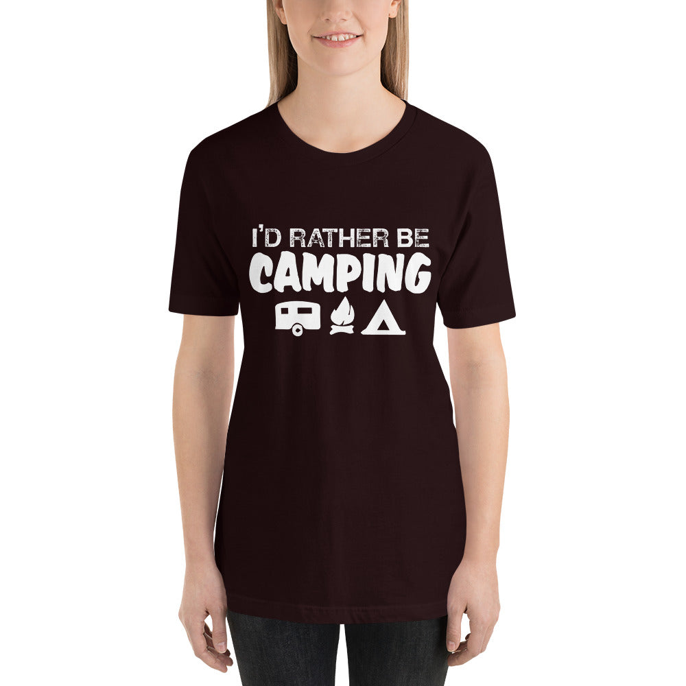 I'd Rather Be Camping Short-Sleeve Women T-Shirt