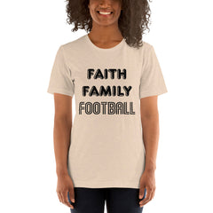 Faith Family Football Short-Sleeve Women T-Shirt