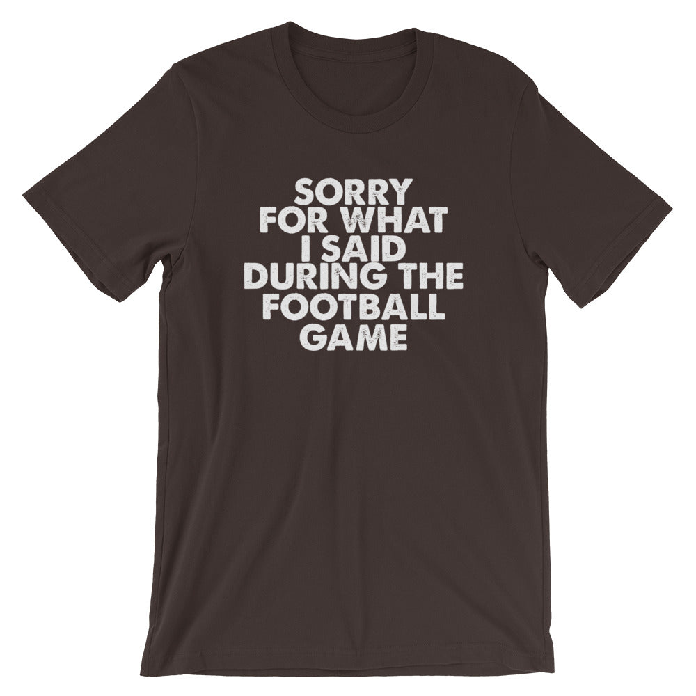Football Sorry Short-Sleeve Unisex T-Shirt