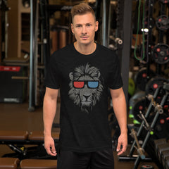 Cool Lion Face Short-Sleeve Unisex T-Shirt