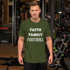 Faith Family Football Short-Sleeve Unisex T-Shirt
