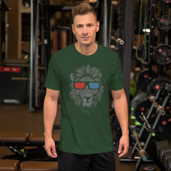 Cool Lion Face Short-Sleeve Unisex T-Shirt