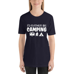 I'd Rather Be Camping Short-Sleeve Women T-Shirt