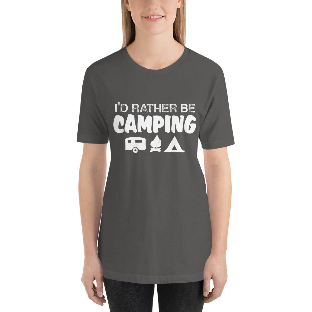 I'd Rather Be Camping Short-Sleeve Women T-Shirt