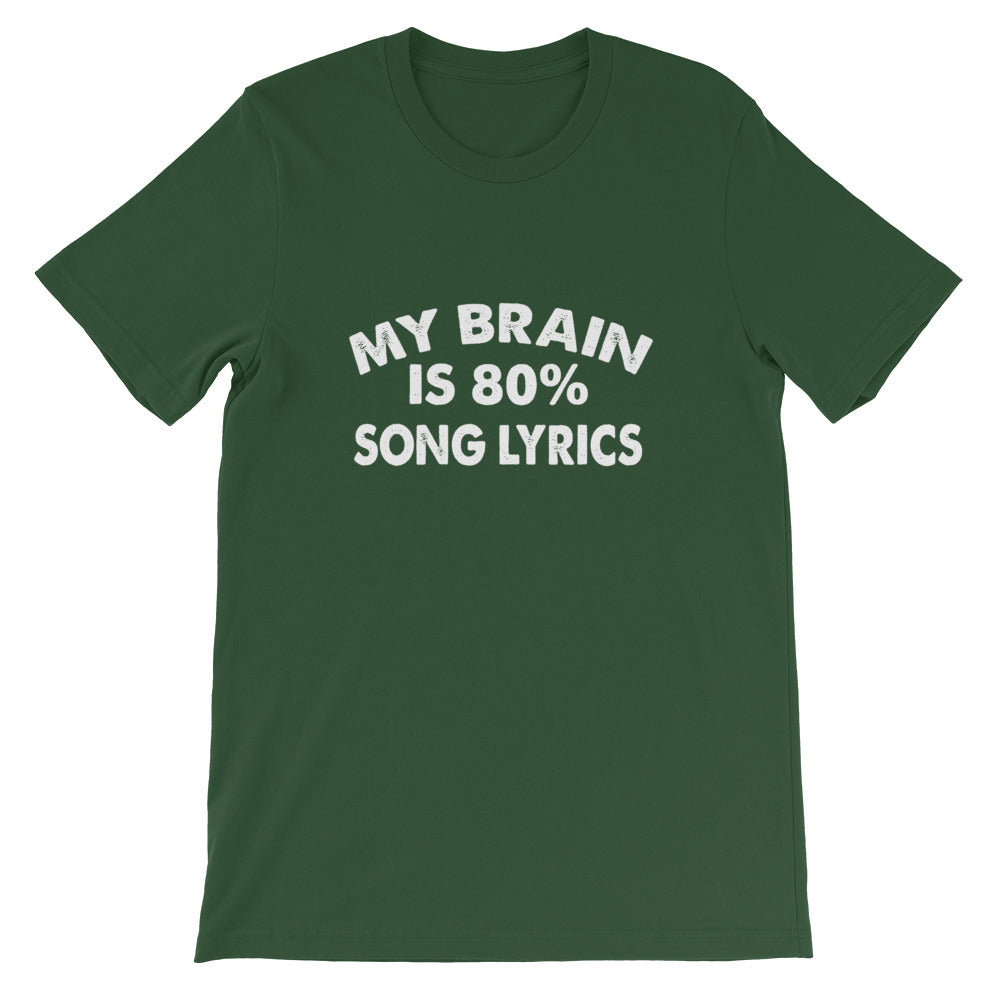 80% Song Lyrics Short-Sleeve Unisex T-Shirt
