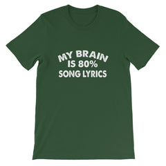 80% Song Lyrics Short-Sleeve Unisex T-Shirt