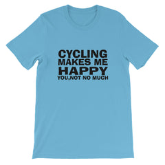 Cycling Makes Me Happy Short-Sleeve Women T-Shirt