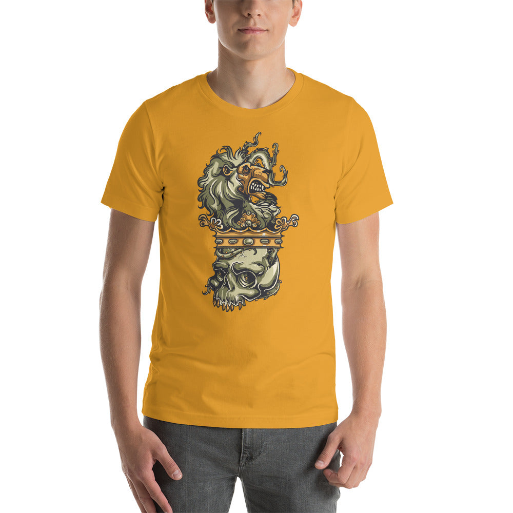 Lion Skull Head Short-Sleeve Unisex T-Shirt