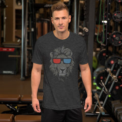 Cool Lion Face Short-Sleeve Unisex T-Shirt