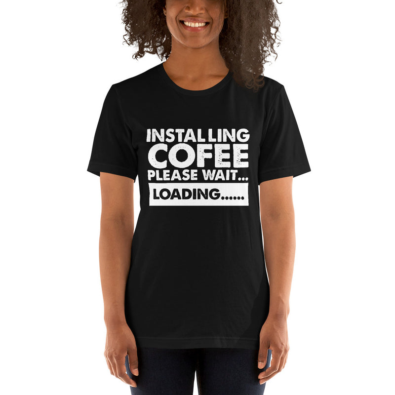 Installing Coffee Short-Sleeve Women T-Shirt