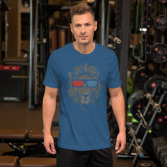 Cool Lion Face Short-Sleeve Unisex T-Shirt